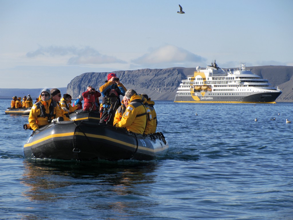 Quark Expeditions' Ultramarine at sea.