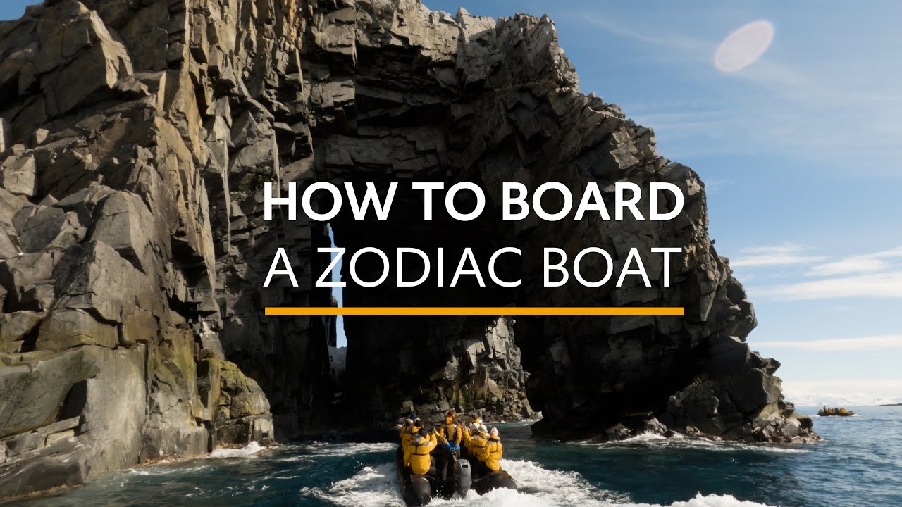 Quark Expeditions video: How to Board a Zodiac Boat.